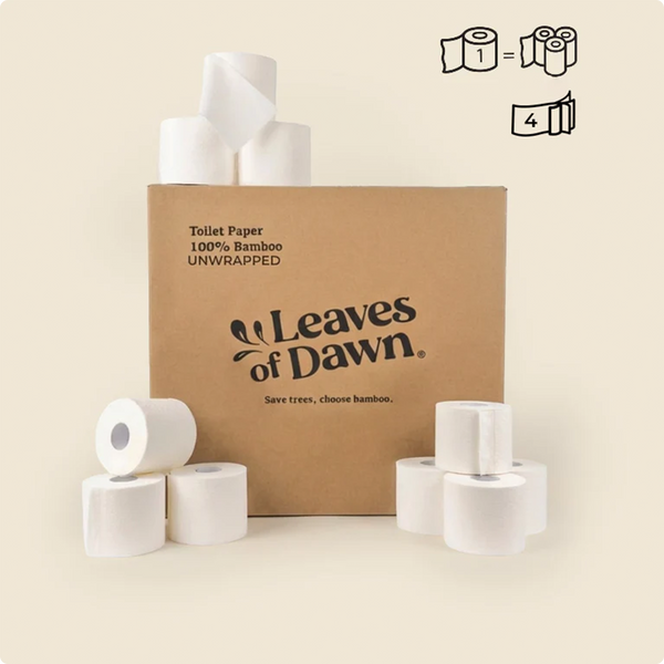 100% Bamboe Toiletpapier Onverpakt - 4-laags