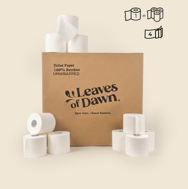 100% Bamboe Toiletpapier Onverpakt - 4-laags